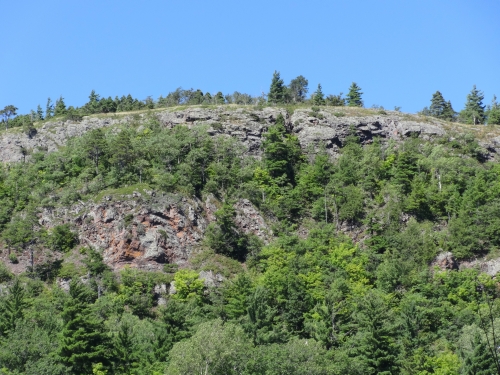A photo of the Volcanic Cliff natural community type