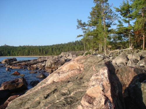 A photo of the Granite Bedrock Lakeshore natural community type