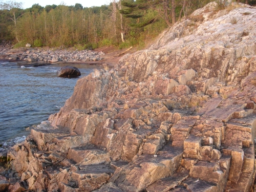 A photo of the Granite Bedrock Lakeshore natural community type