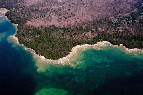A photo of the Limestone Bedrock Lakeshore natural community type